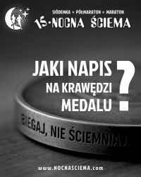 Napis na krawędzi medalu Nocnej Ściemy 2025